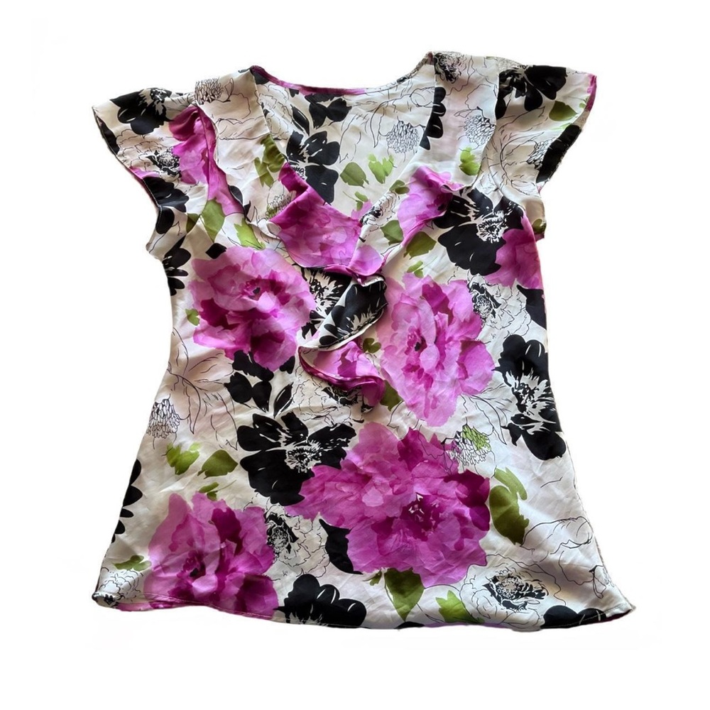 Coquette Floral Ruffled Babydoll Blouse